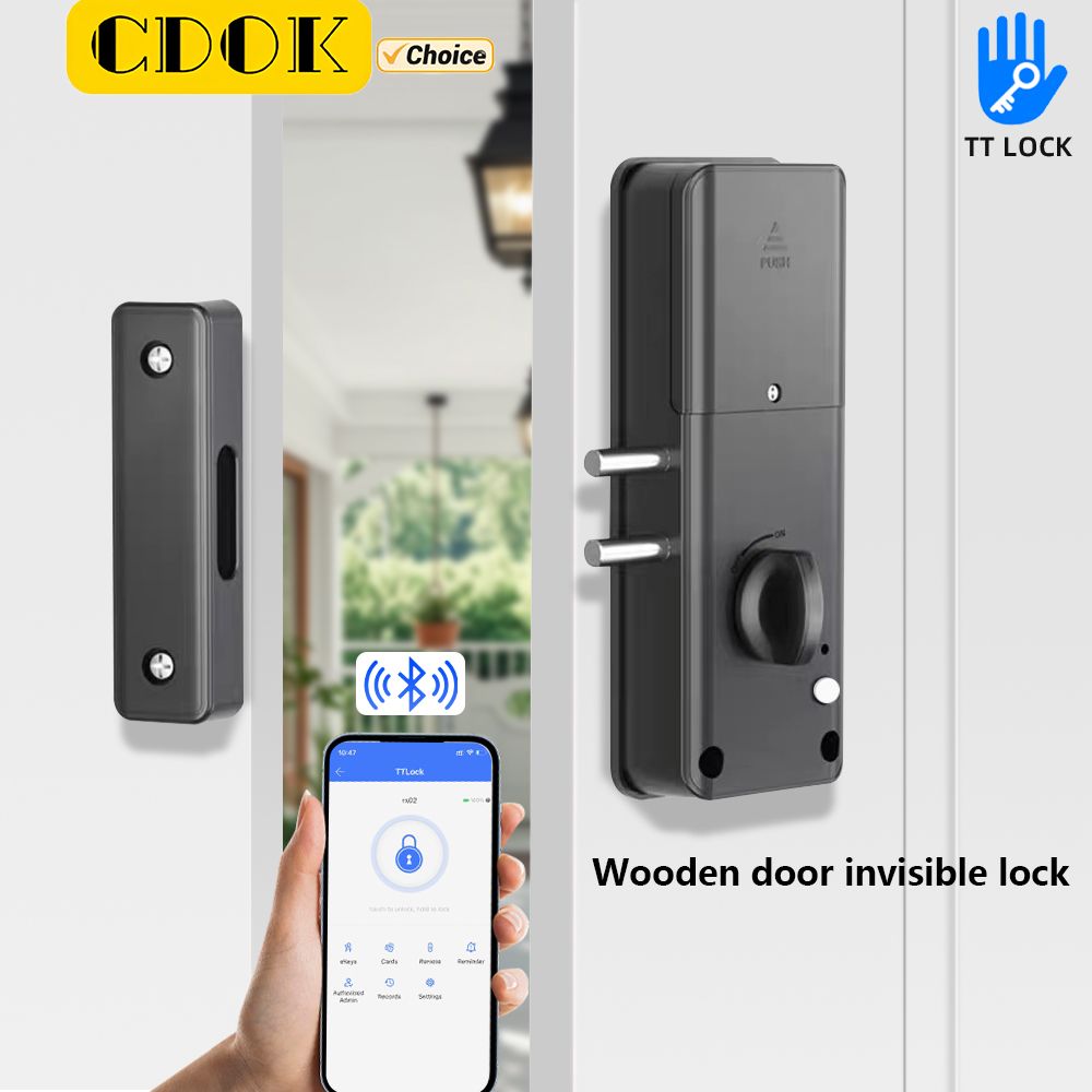 Smart Garden Gate Lock - CDOK RX02 TTlock Bluetooth, Serratura Invisibile